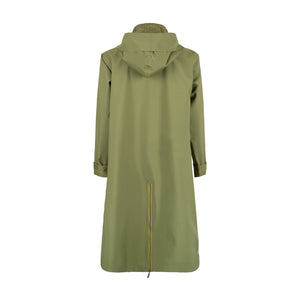 Regn Rainwear Dana Olive Green back